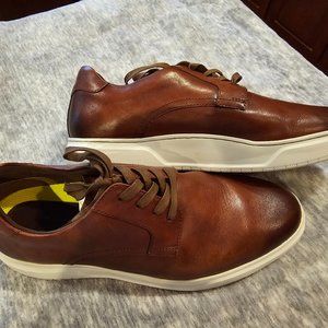 Mens Florsheim Plain Toe Lace Up, Cognac, Size 12m